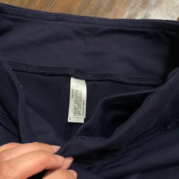 3 Pairs American Apparel Cropped Workout Leggings. Blackx2. Bluex1. Small. - Picture 10 of 15